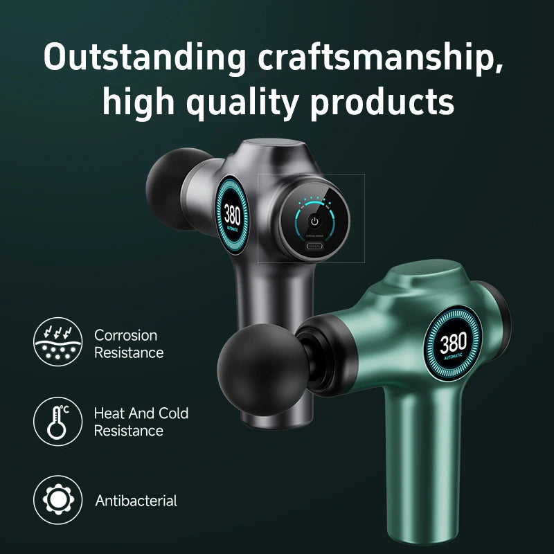 Massage Gun Deep Tissue,  Muscle Fascia gun，Muscle Massage Gun for Pain Relief with 4 Massage Heads & 6 Speeds