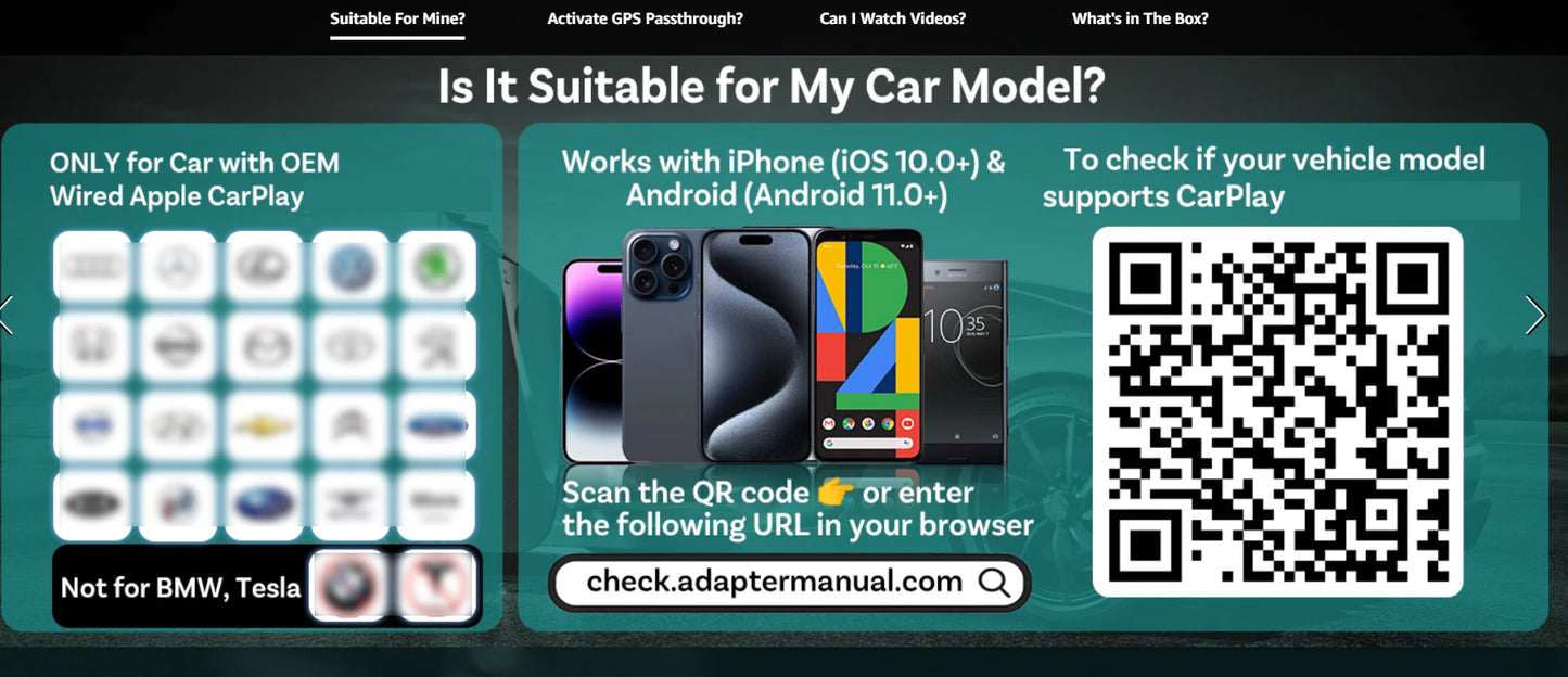 OTTOCAST Play2 Video Pro Carplay Ai Box Wireless Android Auto Adapter Built in Youtube Netflix For VW Benz Ford 99% of Cars