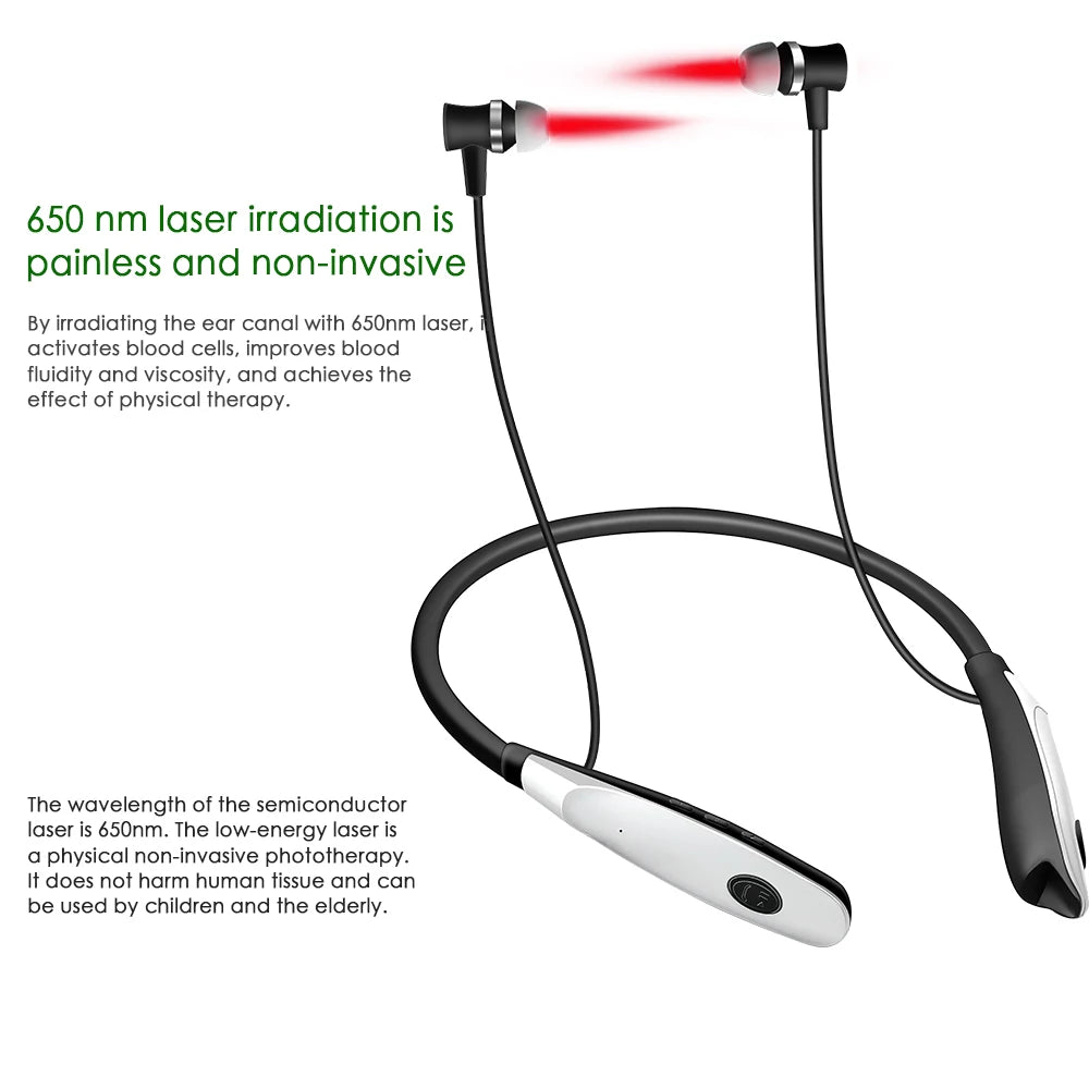 Tinnitus Ear Nasal Laser Therapy Irradiation Laser Physiotherapy Earplug Otitis Media Deafness Diabetes Hypertension Treatment